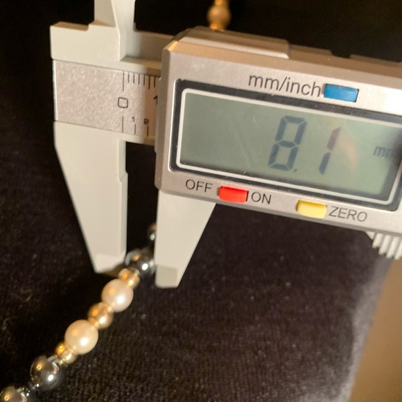 Genuine Pearl, Hematite & 14K Gold 28” Necklace. Great Mother's Day Gift! - Picture 6 of 9